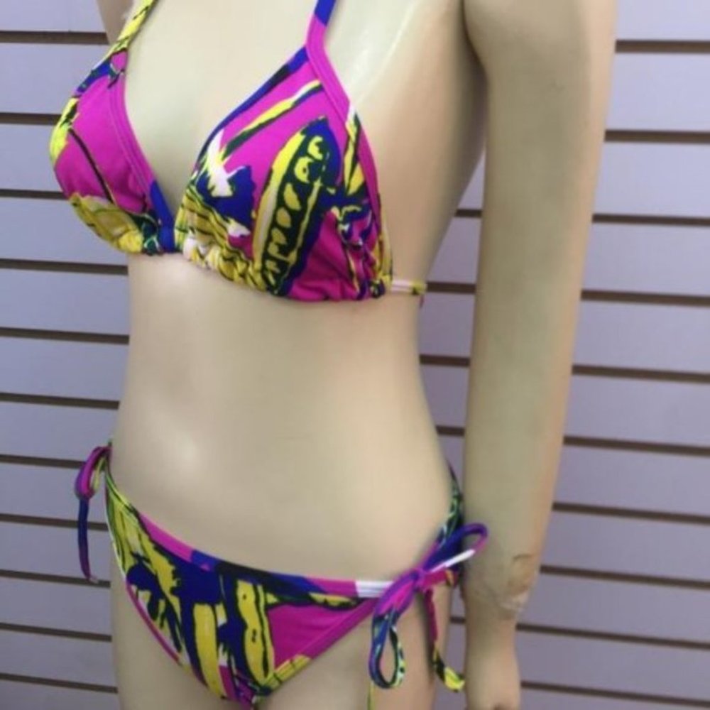 Chuns Tropical Pattern Triangle 2 piece Bikini
